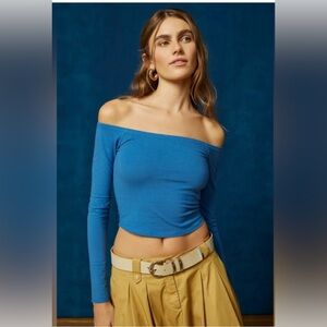 Urban Outfitters BDG Alex Off-The-Shoulder Top X Small Blue